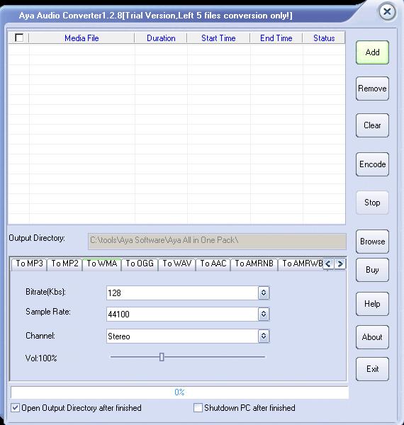 Aya Audio to MP3/WMA/AAC/M4A/AMR Converter icon